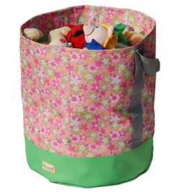 Toy storage basket [flower pattern]